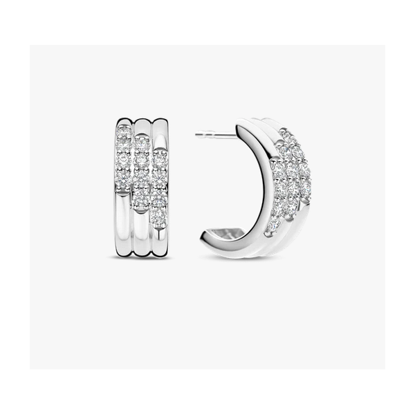 Stardust CZ Layered Earrings Baxter's Fine Jewelry Warwick, RI