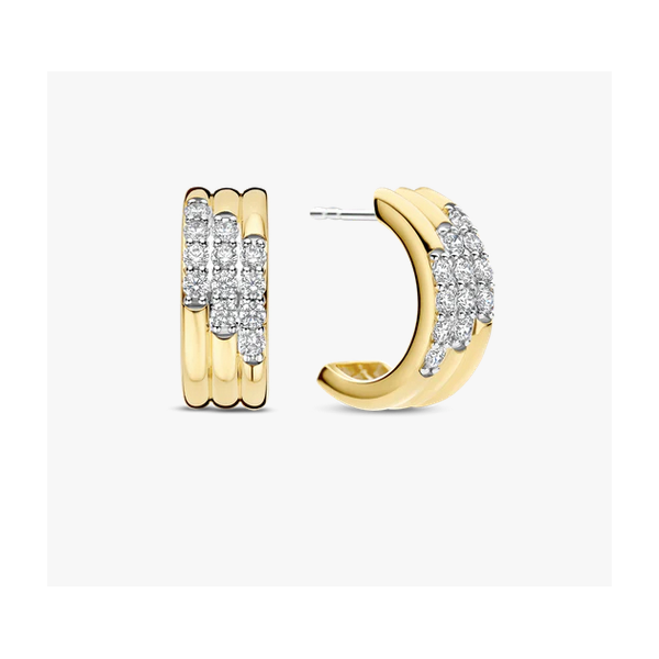 Stardust CZ Layered Earrings Baxter's Fine Jewelry Warwick, RI