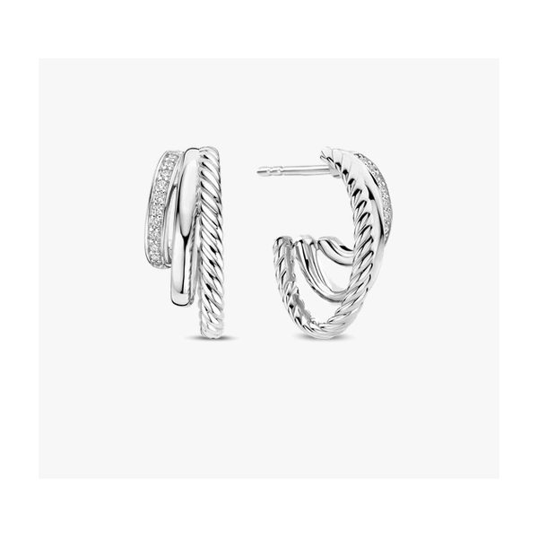 Zirconia Structure Earrings Baxter's Fine Jewelry Warwick, RI