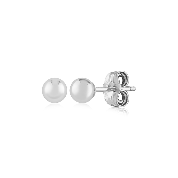 Sterling Silver 4mm Ball Stud Earrings Baxter's Fine Jewelry Warwick, RI
