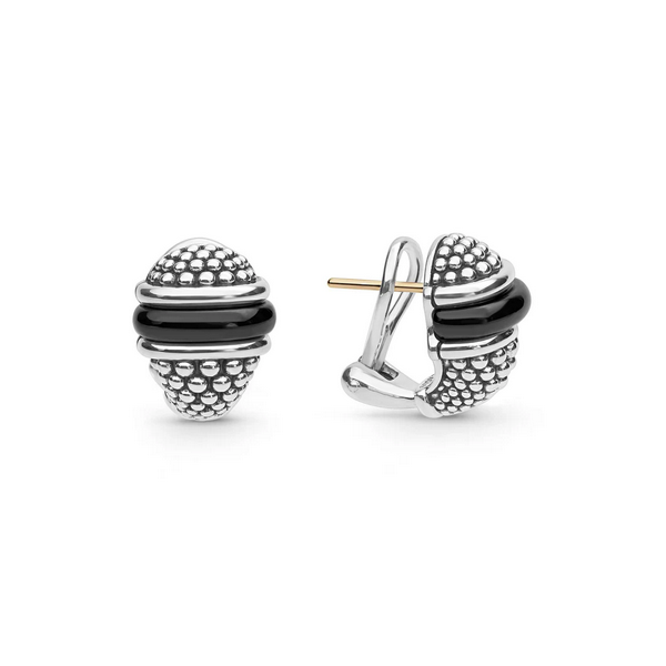Black Caviar Ceramic Stud Earring Baxter's Fine Jewelry Warwick, RI