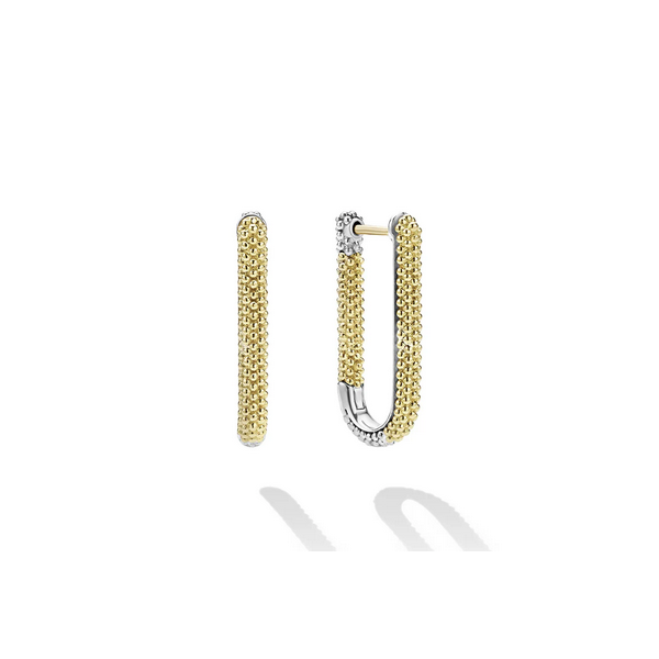 Two-Tone Mini Caviar Hoop Earrings Baxter's Fine Jewelry Warwick, RI
