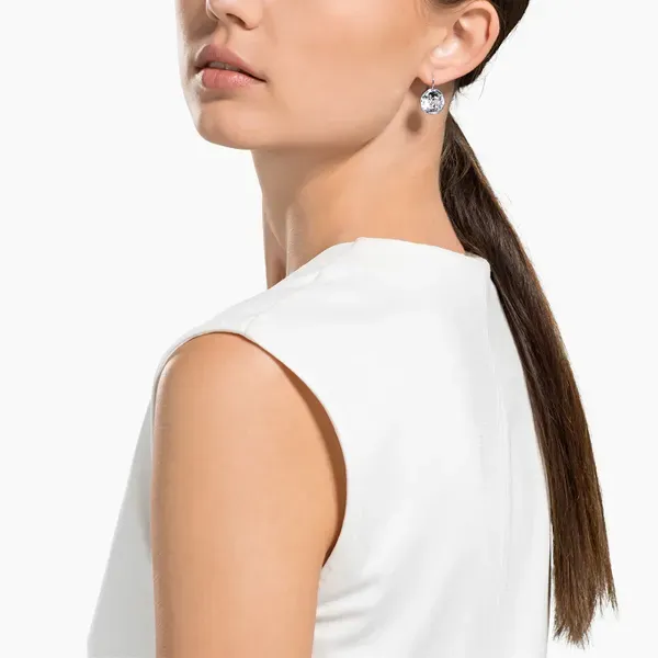Bella earrings white rhodium plated sale