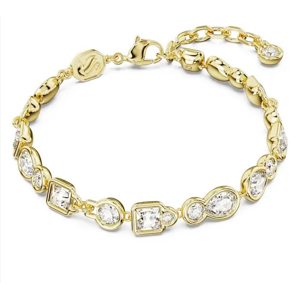 Dextera bracelet Mixed cuts, White, Gold-tone plated Baxter's Fine Jewelry Warwick, RI