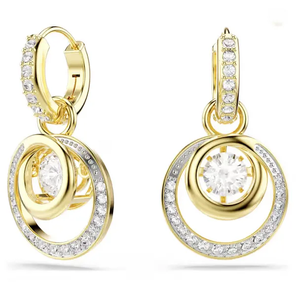 Hyperbola Drop Earrings Gold Tone Baxter's Fine Jewelry Warwick, RI