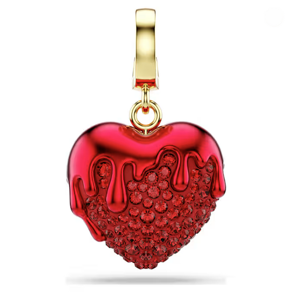 Idyllia Red CZ Pave Heart Charm Baxter's Fine Jewelry Warwick, RI