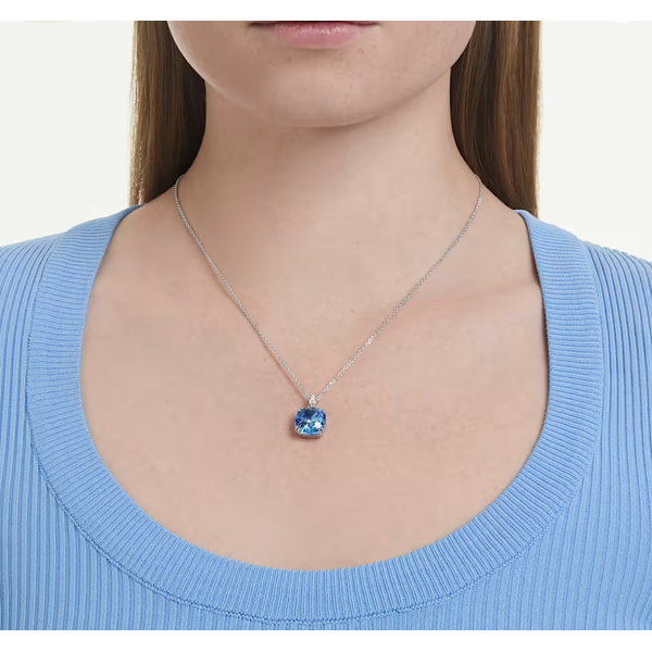 Millenia Blue CZ Pendant Image 2 Baxter's Fine Jewelry Warwick, RI
