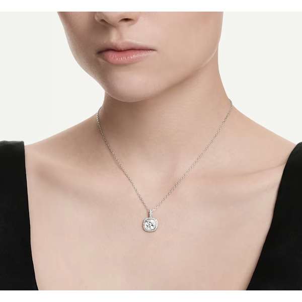Una Angelic Halo CZ Pendant Image 2 Baxter's Fine Jewelry Warwick, RI