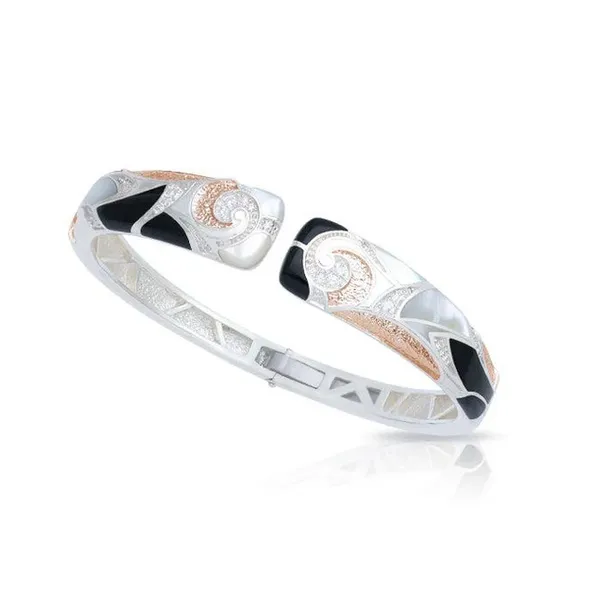 Yellow Gold-Plated Sterling Silver Moon River Bangle