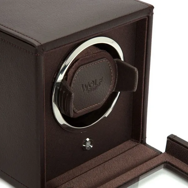 Cub Single Watch Winder with Cover - Brown thumb image 5