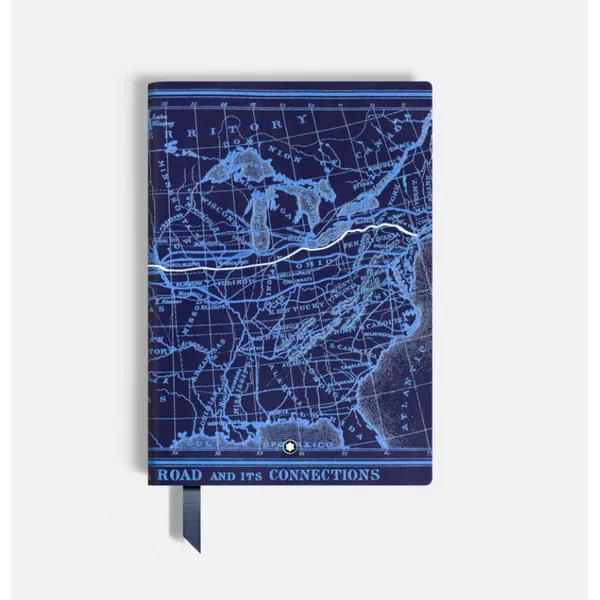 Notebook Medium, Meisterstück Around the World in 80 Days, Blue, Lined Pages Baxter's Fine Jewelry Warwick, RI