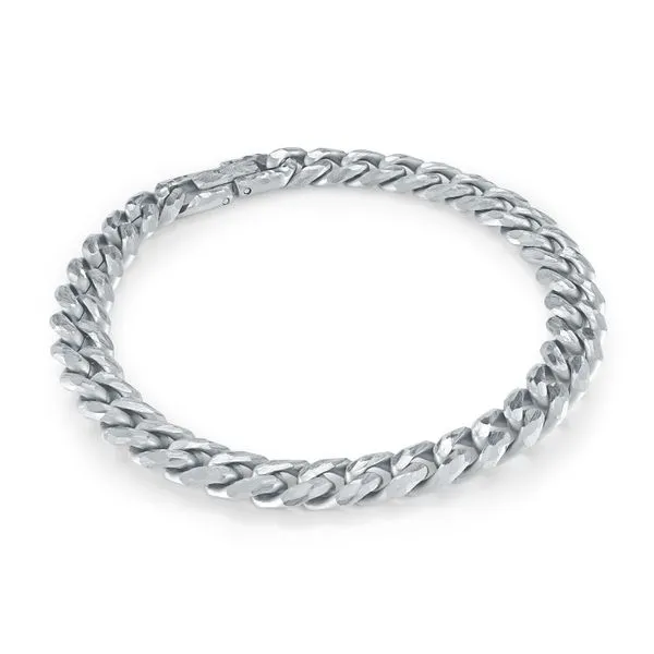 Stainless Steel 8mm Curb Bracelet Baxter's Fine Jewelry Warwick, RI