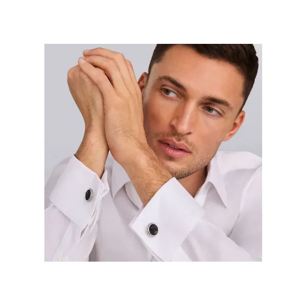 Black Agate Skull Cufflinks thumb image 2