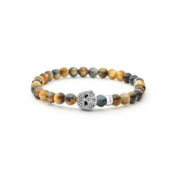 Tigereye Skull Bracelet Baxter's Fine Jewelry Warwick, RI