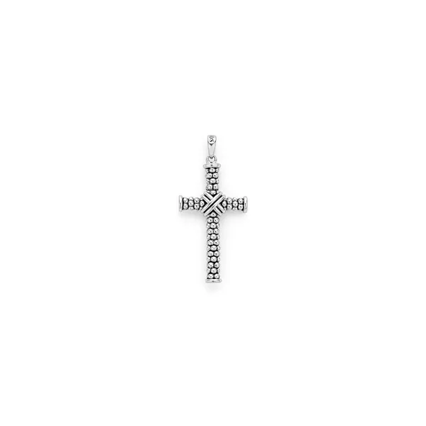Caviar Beaded X Cross Amulet