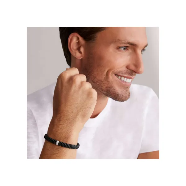 Single Station Matte Ceramic Diamond Bracelet | 9mm thumb image 2