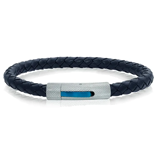 Knurled Leather Bracelet