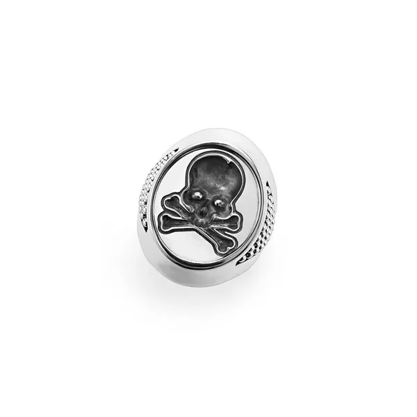 Silver Skull Signet Ring Baxter's Fine Jewelry Warwick, RI