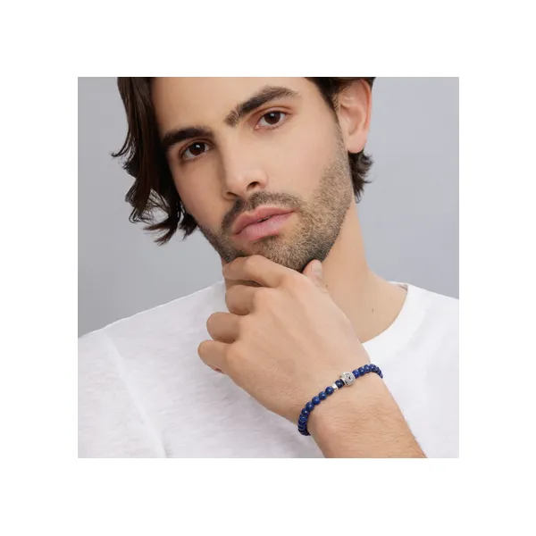 Lapis Skull Bracelet