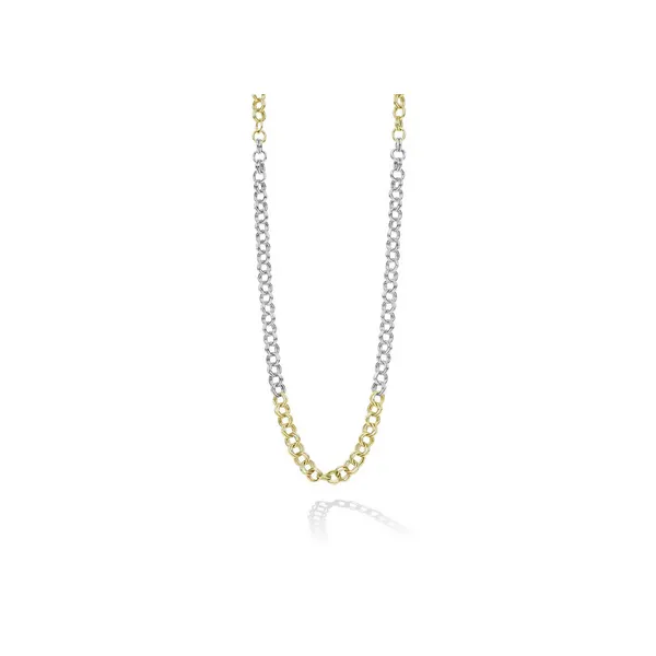 Two-Tone High Jinks Link Chain Necklace | 3.5mm Baxter's Fine Jewelry Warwick, RI