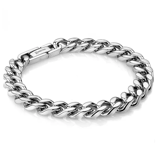 Stainless Steel 9.4mm Curb Bracelet Baxter's Fine Jewelry Warwick, RI