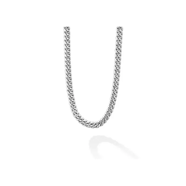Silver Curb Chain Necklace | 8mm Baxter's Fine Jewelry Warwick, RI