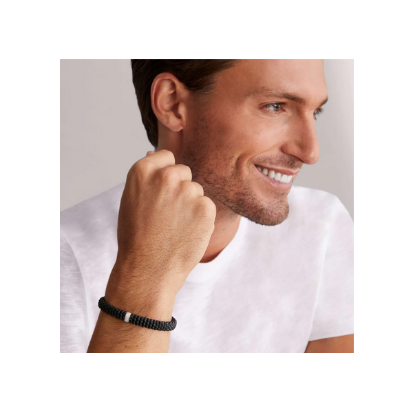 Single Station Matte Ceramic Diamond Bracelet | 9mm Image 2 Baxter's Fine Jewelry Warwick, RI