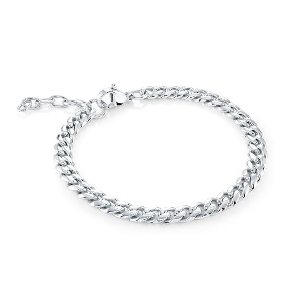 Junior Stainless Steel Curb Bracelet Baxter's Fine Jewelry Warwick, RI