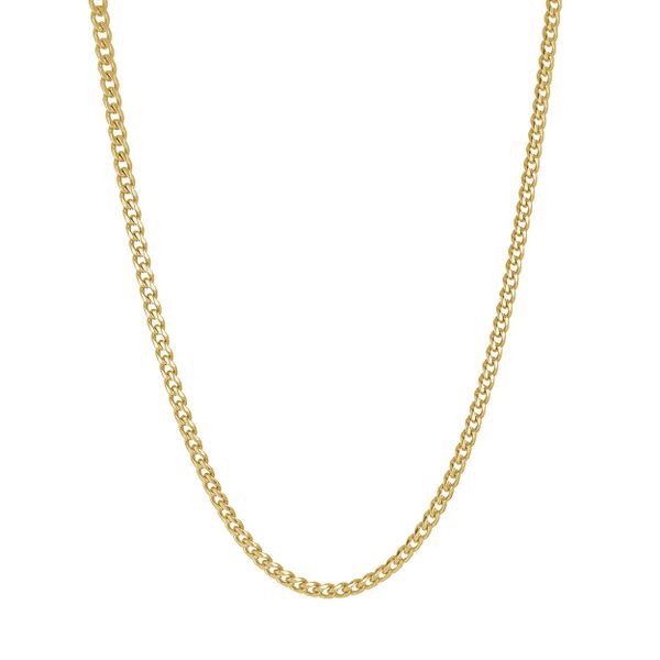 Junior Stainless Steel Gold Plated Curb Chain Baxter's Fine Jewelry Warwick, RI