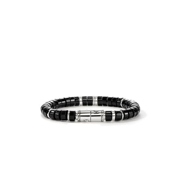 Heishi Bracelet, Sterling Silver, Black Onyx, 8mm Baxter's Fine Jewelry Warwick, RI