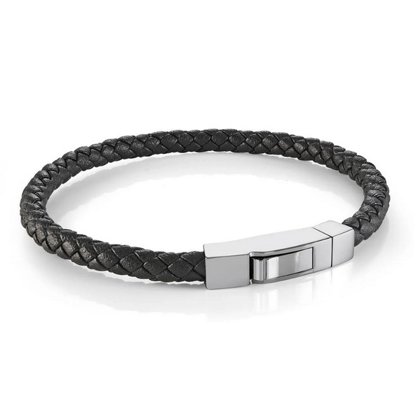 Woven Leather Bracelet Baxter's Fine Jewelry Warwick, RI