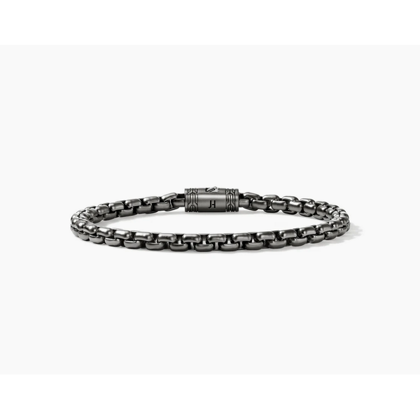 Box Chain Bracelet, Dark Silver, 4.8MM Baxter's Fine Jewelry Warwick, RI