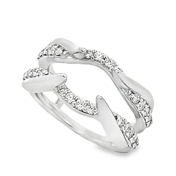 'Perfect Love' 14 Karat White Gold Wrap Wedding Band Bay Area Diamond Company Green Bay, WI