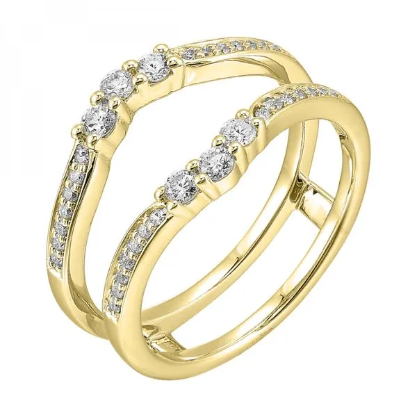 'Perfect Love' 14 Karat Yellow Gold Wrap Wedding Band Bay Area Diamond Company Green Bay, WI