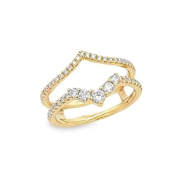 'Perfect Love' 14 Karat Yellow Gold Wrap Wedding Band Bay Area Diamond Company Green Bay, WI