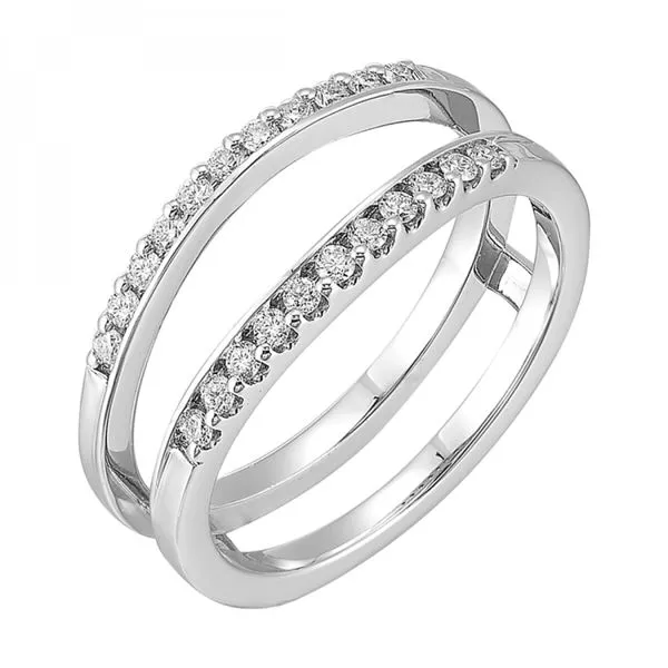 'Perfect Love' 14 Karat White Gold Wrap Wedding Band Bay Area Diamond Company Green Bay, WI