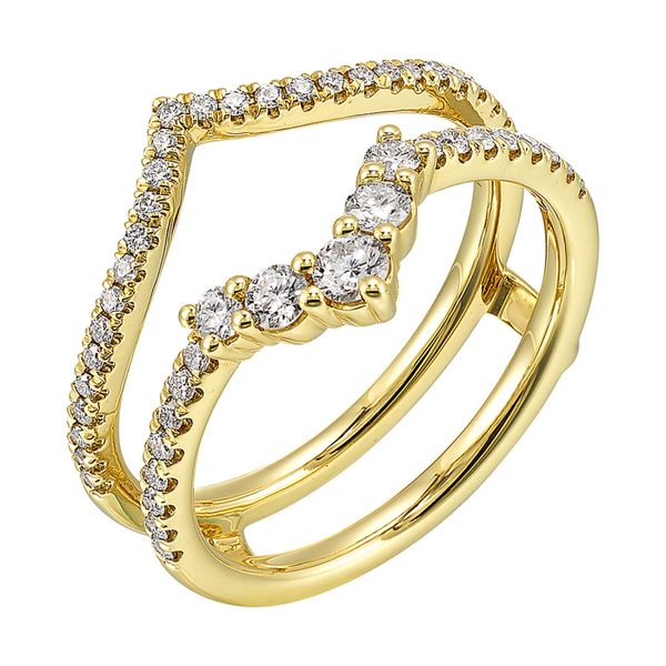 'Perfect Love' 14 Karat Yellow Gold Wrap Wedding Band Bay Area Diamond Company Green Bay, WI
