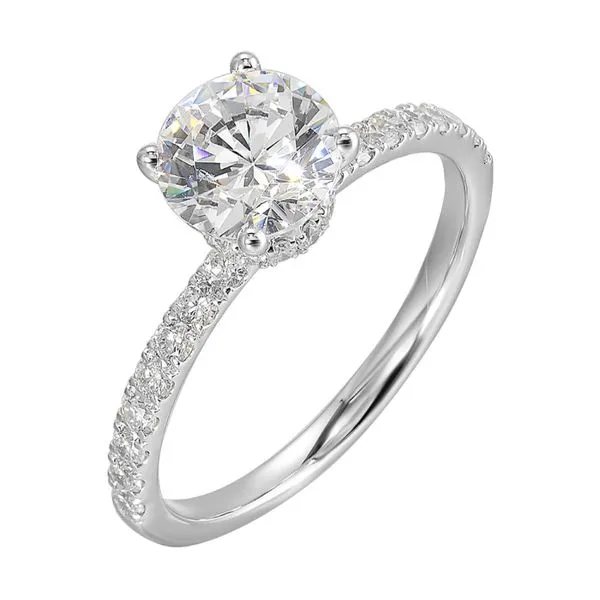 'Perfect Love' 14 Karat White Gold Single Row Engagement Ring Bay Area Diamond Company Green Bay, WI