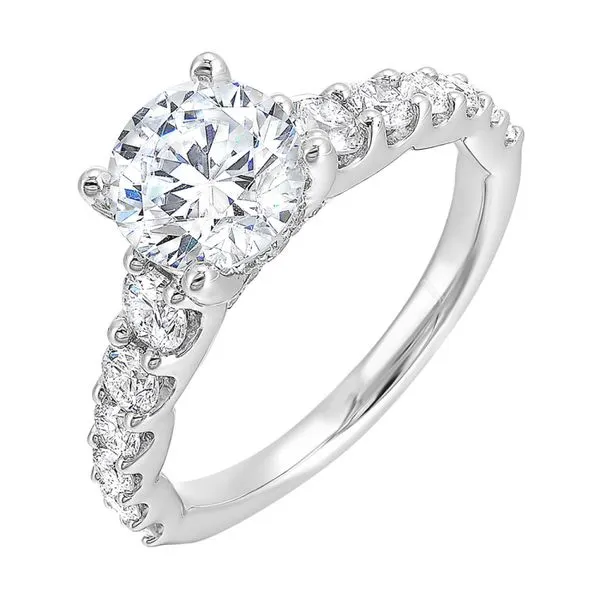 'Perfect Love' 14 Karat White Gold Single Row Engagement Ring Bay Area Diamond Company Green Bay, WI