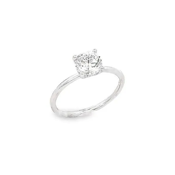 'Perfect Love' 14 Karat White Gold Hidden Halo Engagement Ring Bay Area Diamond Company Green Bay, WI