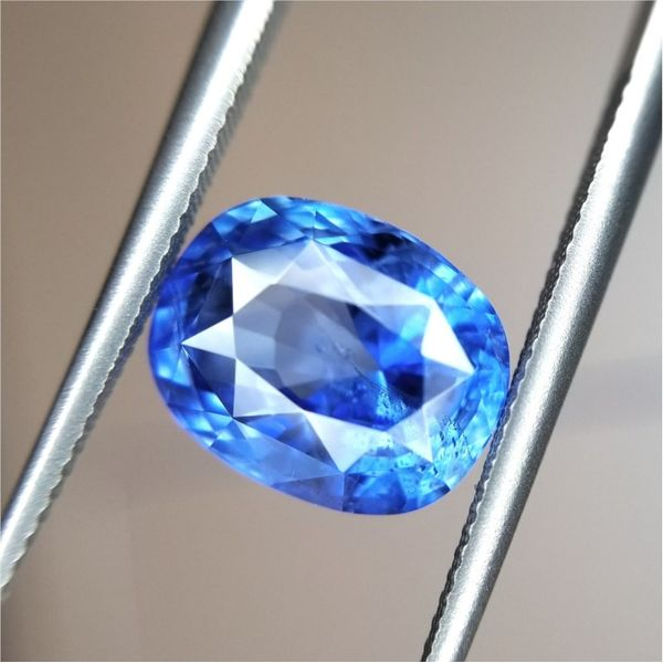 3.68ct Cushion Cut Sapphire Becky Beauchine Kulka Diamonds and Fine Jewelry Okemos, MI