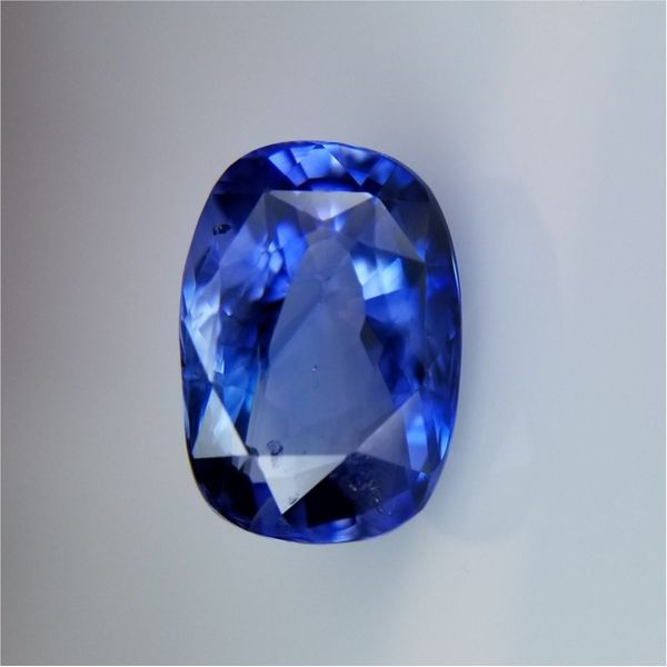 3.48ct Cushion Cut Sapphire Becky Beauchine Kulka Diamonds and Fine Jewelry Okemos, MI