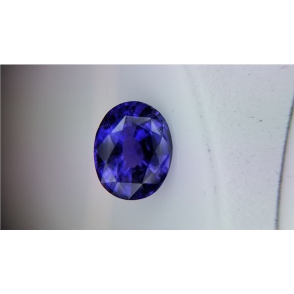 5.04ct Oval Violet Sapphire Image 2 Becky Beauchine Kulka Diamonds and Fine Jewelry Okemos, MI