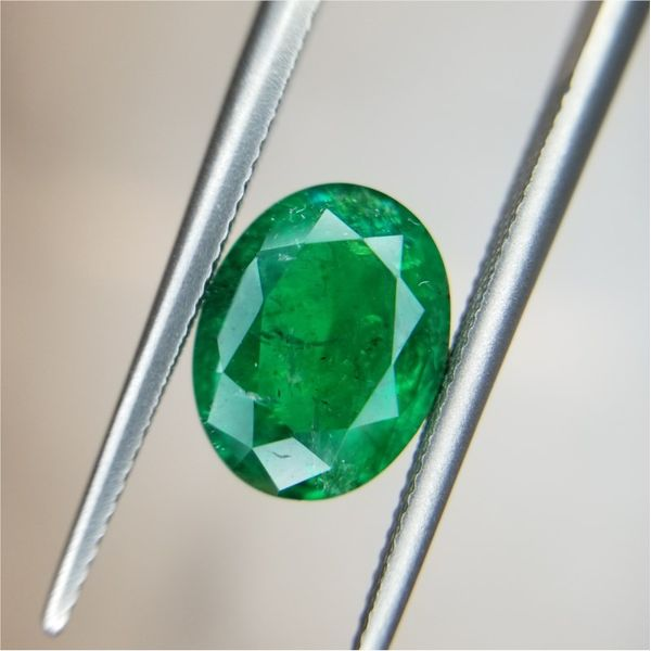 1.61ct Oval Cut Emerald Becky Beauchine Kulka Diamonds and Fine Jewelry Okemos, MI