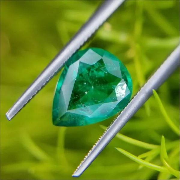 1.22ct Pear Cut Emerald Becky Beauchine Kulka Diamonds and Fine Jewelry Okemos, MI