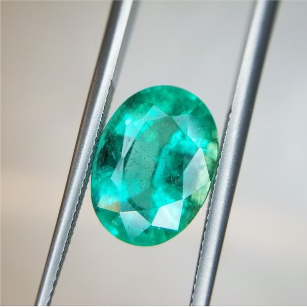 3.38ct Oval Cut Emerald Becky Beauchine Kulka Diamonds and Fine Jewelry Okemos, MI