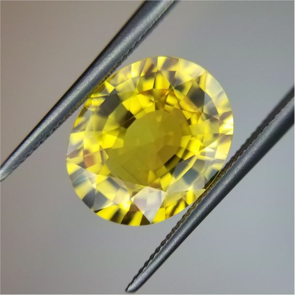 6.16ct Oval Cut Yellow Sapphire Becky Beauchine Kulka Diamonds and Fine Jewelry Okemos, MI