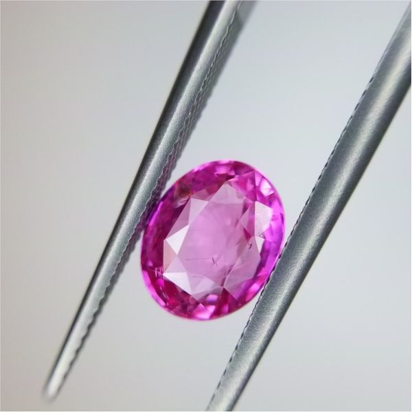1.52ct Oval Cut Pink Sapphire Becky Beauchine Kulka Diamonds and Fine Jewelry Okemos, MI