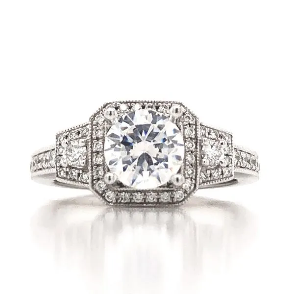 Halo Engagement Ring Becky Beauchine Kulka Diamonds and Fine Jewelry Okemos, MI