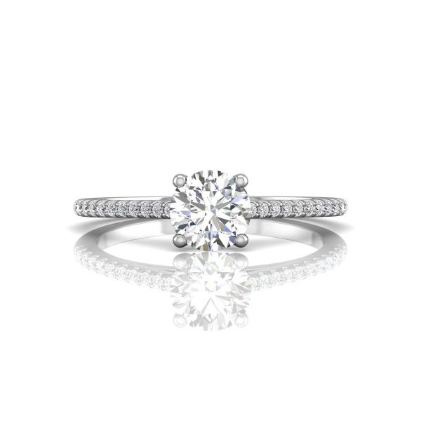 14k White Gold Micropave .17cttw Diamond Accented by Martin Flyer Becky Beauchine Kulka Diamonds and Fine Jewelry Okemos, MI